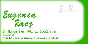 eugenia racz business card